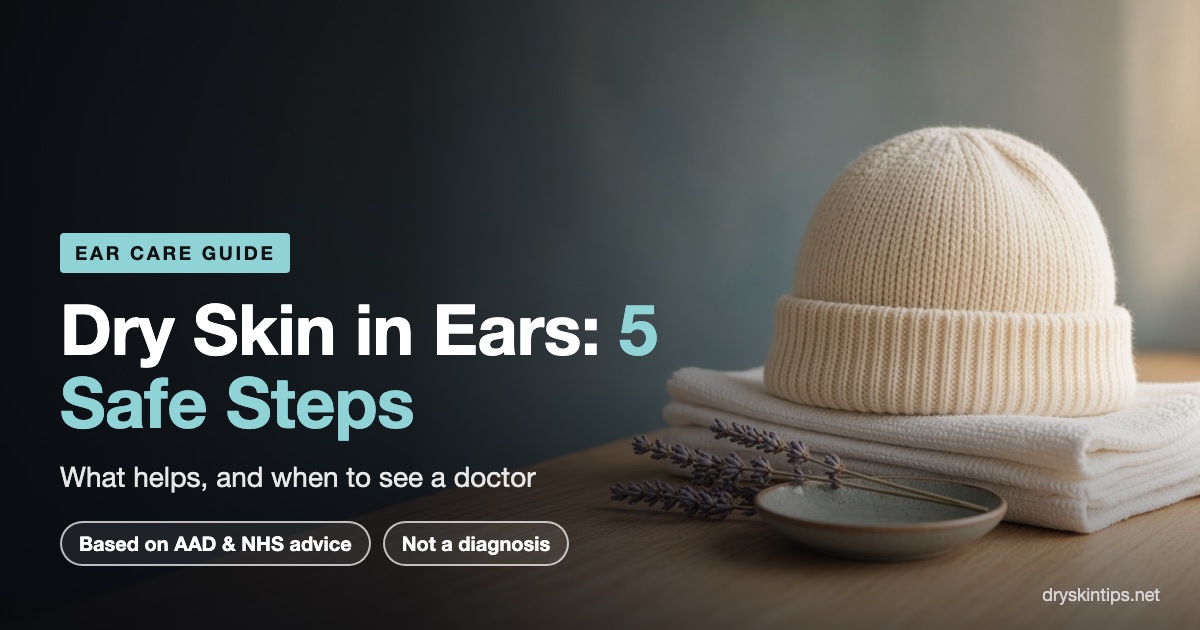 Dry skin in ears: 5 safe steps, what helps and when to see a doctor, based on AAD and NHS advice