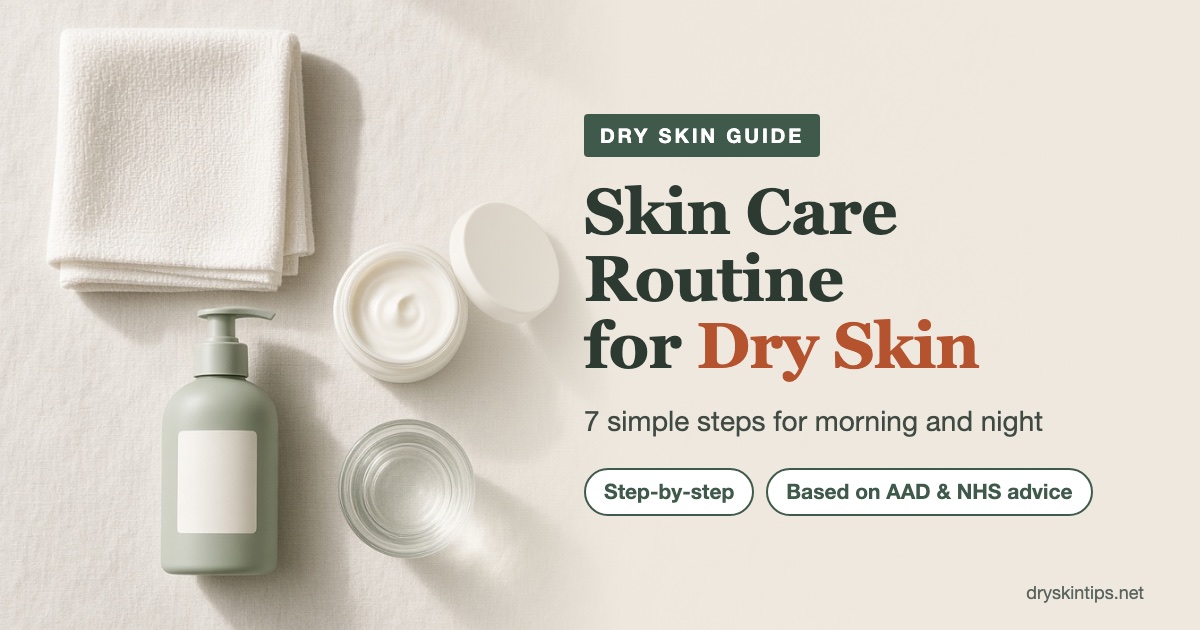 Skin care routine for dry skin: 7 simple steps for morning and night, based on AAD and NHS advice